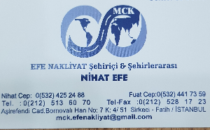 MCK EFE NAKLIYAT -NIHAT EFE