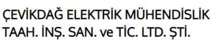 ÇEVİKDAĞ ELEKTRİK MÜH.TAAH.İNŞ.SAN VE TİC.LTD.ŞTİ.