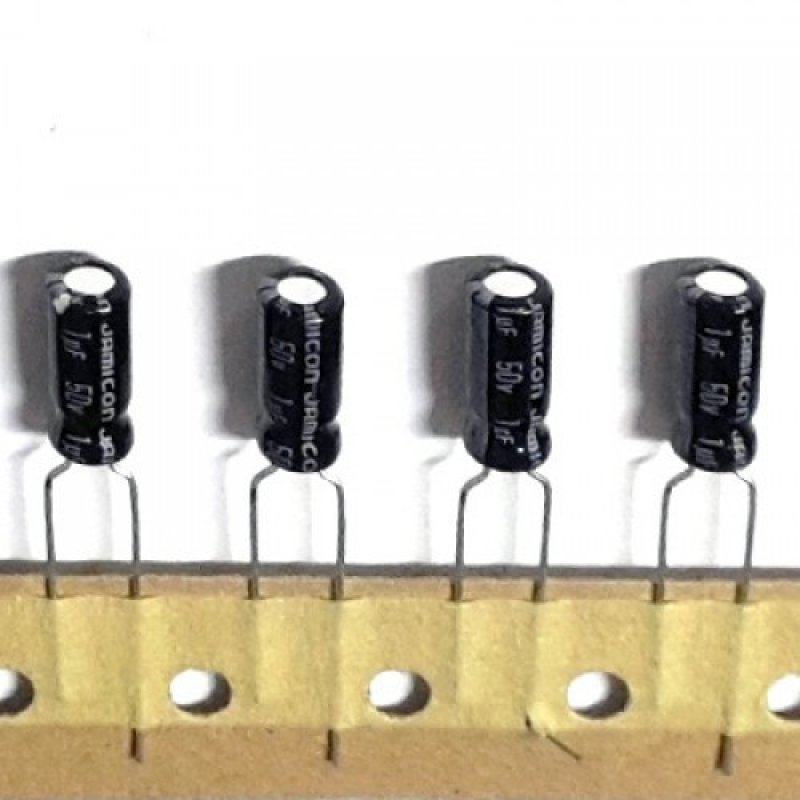 1 µF / 50V Electrolitik Kondansatör 10 adetlik paket