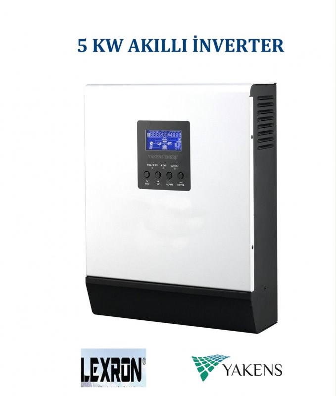 5 KW 5000W AKILLI İNVERTER 48 VDC / 220 VAC TAM SİNÜS LEXRON