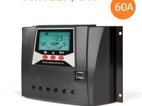 60A Solar Şarj Kontrol Cihazı Lcd Ekran 12V/24V/48V Usbli Juta