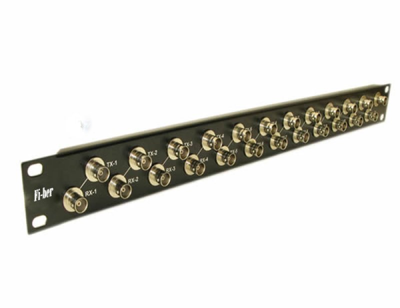 19’’ 24 Portlu BNC Patch Panel (Dolu)