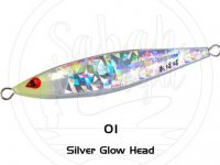 Sea Falcon Ababai Jig 180gr 01 Silver Glow Head