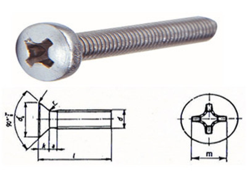 PASLANMAZ YSB METRİK VİDA DIN 7985