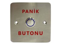 Paslanmaz Çıkış Butonu -LED buton / Yuzey Tip