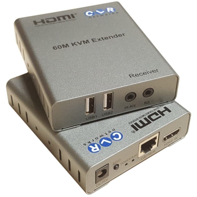 CLR-AVS-6100 HDMI KVM Extender 60Metre 1080P 60Hz Audio Desteği