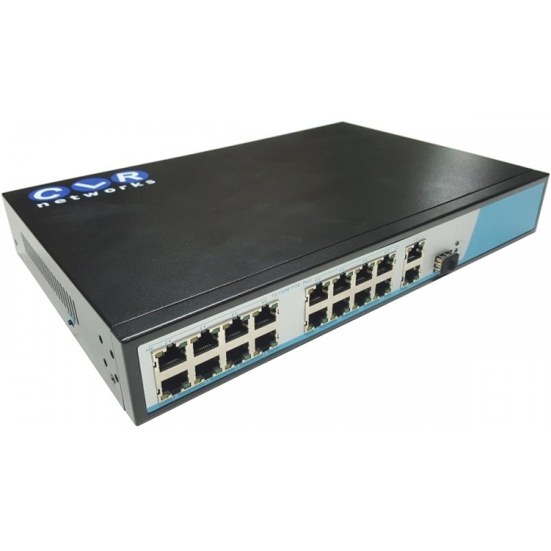 CLR-SWG-1621P 16-Port 10/100M PoE RJ45 + 2-Port 10/100/1000M RJ45 + 1-Port Gigabit SFP Ethernet POE 