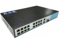 CLR-SWG-1621P 16-Port 10/100M PoE RJ45 + 2-Port 10/100/1000M RJ45 + 1-Port Gigabit SFP Ethernet POE 