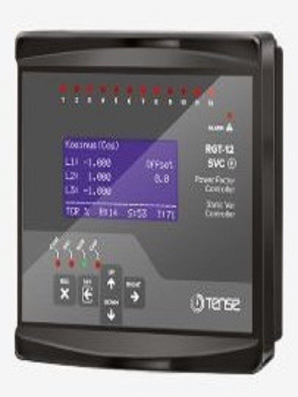 RGT-12SVC 12 Kademe, SVC Uyumlu, Grafik LCD Ekranlı Trifaze Reaktif Güç Kontrol Rölesi