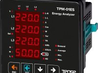 TPM-01 ES Haberleşmeli, 4×4 Hane LED Ekranlı Enerji Analizörü