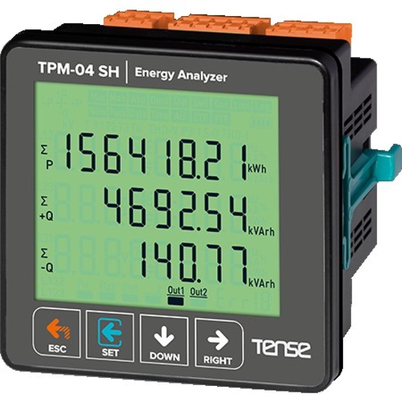 TPM-04 SH Haberleşmeli, 71.5×61.5 Cam LCD Ekranlı Enerji Analizörü