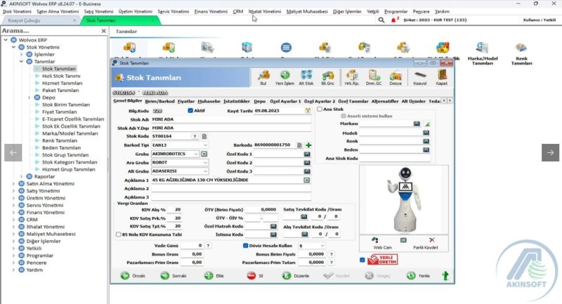 Akınsoft Wolvox ERP Ön Muhasebe Programı