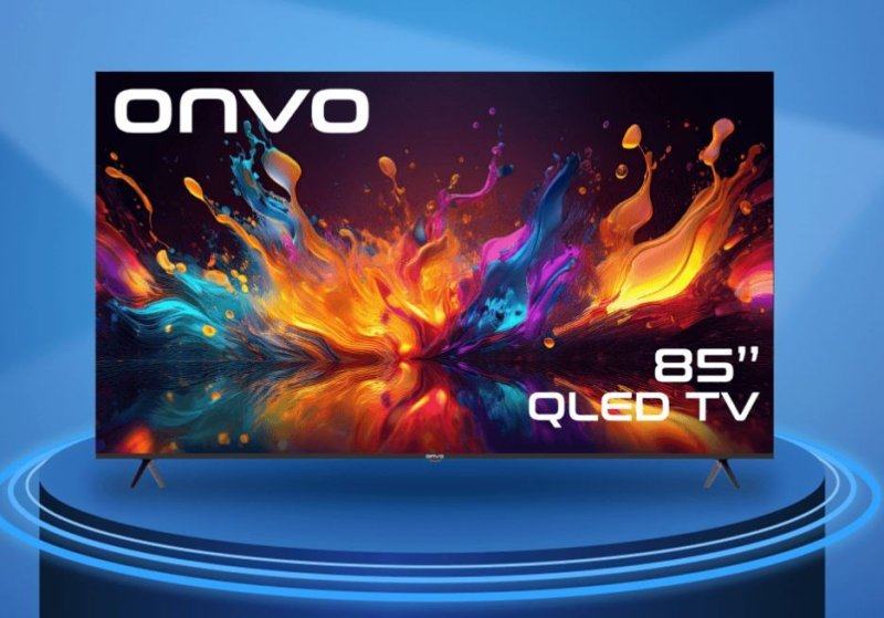 ONVO 85VQ90F3UA 85inç;  Televizyon 216 Ekran 4K Ultra HD Google Smart QLED TV